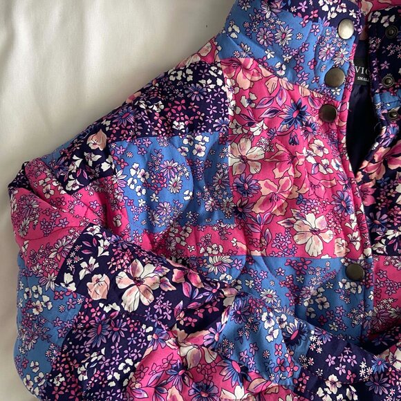 NWOT Floral Quilted Puffer Jacket - Picture 7 of 10